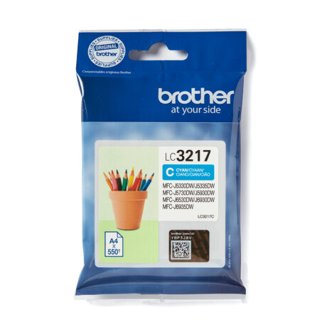 Brother LC3217C - LC 3217C Cyan Ink - Blækpatron Cyan