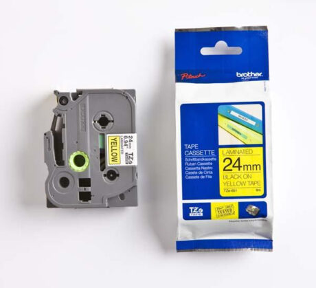 Brother TZE651 - TZe-651 Black on Yellow Ribbon (24mm x 8m)