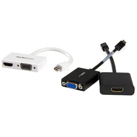 StarTech.com Travel A/V adapter: 2-in-1 Mini DisplayPort to HDMI or VGA converter video transformer