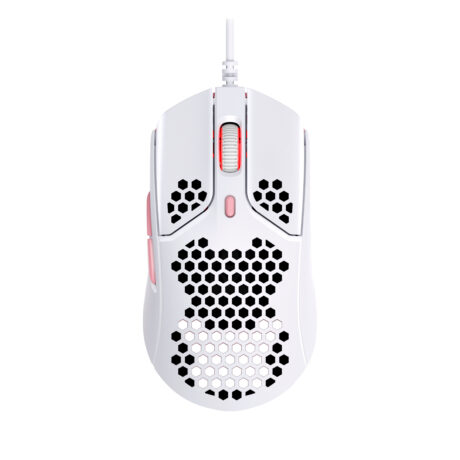 HyperX Pulsefire Haste Wired - Gaming Mus - Optisk - 6 knapper - Hvid