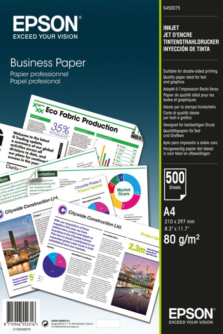 Epson Business Paper - A4 (210 x 297 mm) - 80 g/m² - 500 sheet(s) plain paper