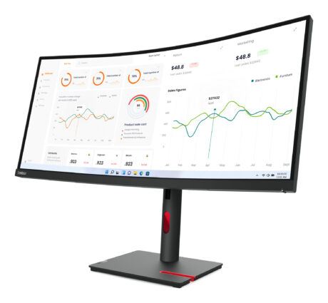 Lenovo 34" ThinkVision T34w-30 - 3440x1440 - VA - 75W USB HUB