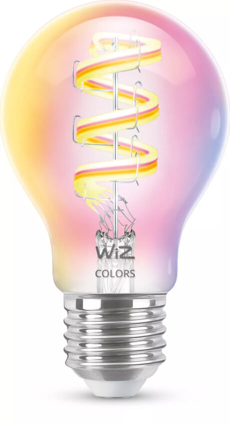 WiZ Filament Standard A60 6,3W RGB E27, klar