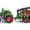 SIKU Traktor Med Skovbrugstrailer