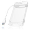 ICY BOX Adapter for 1x HDD/SSD with USB 3.0 Type-A interface and plastic enclosure