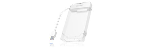 ICY BOX Adapter for 1x HDD/SSD with USB 3.0 Type-A interface and plastic enclosure