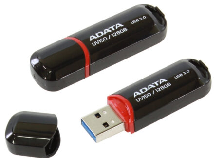A-Data DashDrive UV128 - Sort - 128GB - USB Stick
