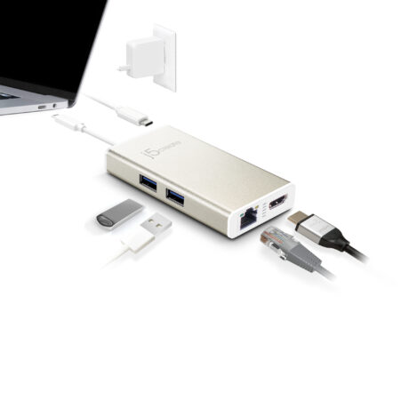 j5create USB-C Multi-Adapter (with Ethernet and 60W PD)