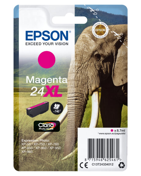 Epson 24Xl - High Capacity Magenta Ink - Blækpatron Magenta