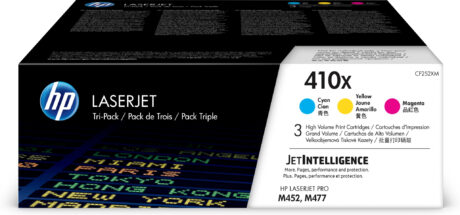 HP 410X - CF252XM Hich Yield Capacity 3-Pack (Cyan Magenta Yellow) - Lasertoner