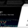 HP 201X - CF400XD 2-Pack High Capacity Black Toner - Lasertoner Sort