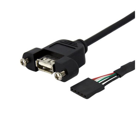 StarTech.com Panel Mount USB Cable USB A