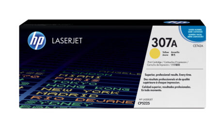 HP 307A - CE742A Yellow Toner - Lasertoner Gul
