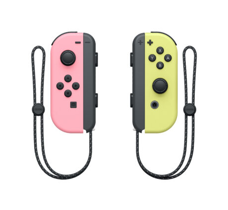 Nintendo Joy Con Pair Pastel Pink/Pastel Yellow - Wireless Controller - Switch