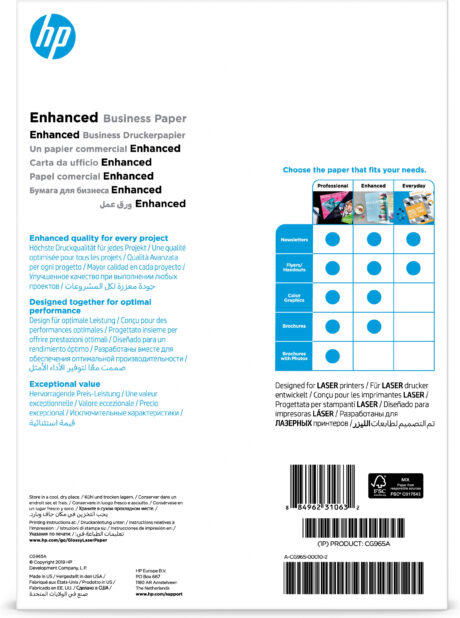 HP Paper/Pro Laser Gloss A4 150sh 150g