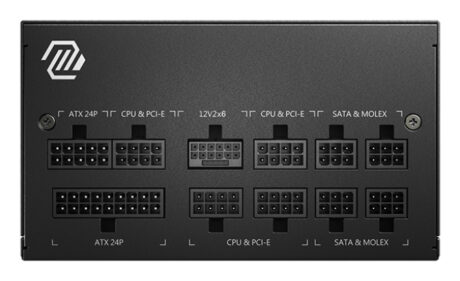 MSI MAG A850GL PCIE5 Strømforsyning - 850 Watt - 120 mm - ATX 3.0 - 80 Plus Gold certified