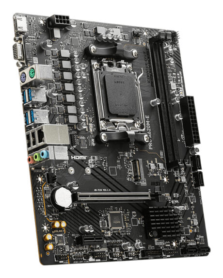 MSI PRO A620M-E Bundkort - AMD A620 - AMD AM5 socket - DDR5 RAM - Micro-ATX