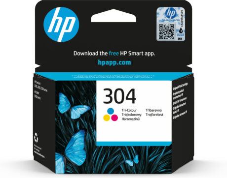 HP 304 - N9K05AE Tri-Color - Blækpatron Dye-based tricolor