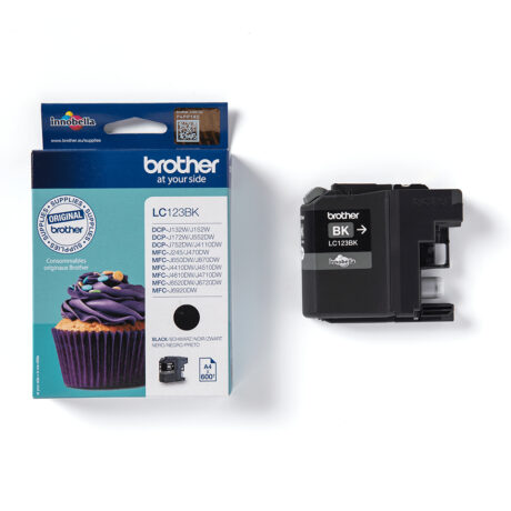 Brother LC123BK - LC 123BK High Capacity Black Ink - Blækpatron Sort