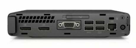 Refurbished HP EliteDesk 800 G4 DM Intel Core i5-8500T 2.10GHz 16GB DDR4 256GB NVMe BT Nordisk keyboard layout W11P - Guld stand