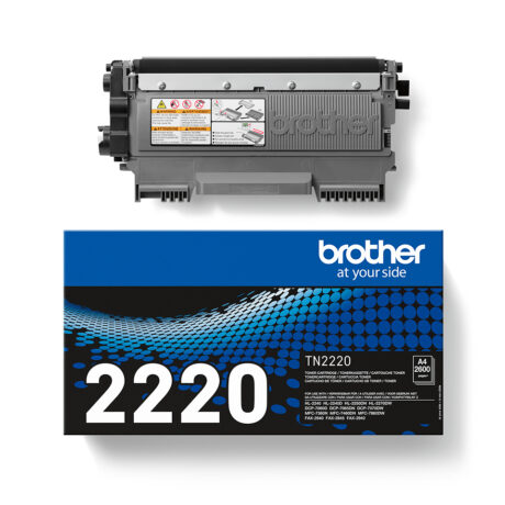 Brother TN2220 - TN 2220 Black Laser Toner - Lasertoner Sort