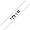 Brother TZE211 - black on white Roll (0.6 cm x 8 m)