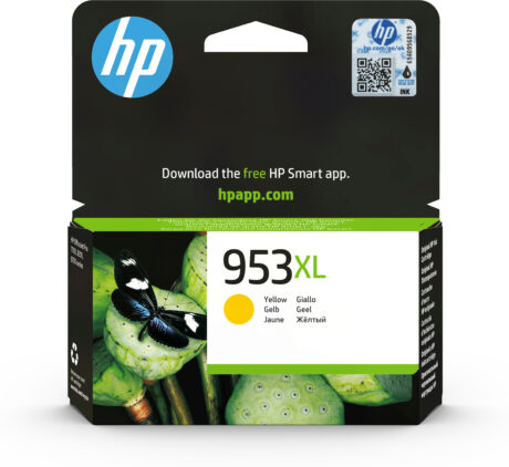 HP 953XL - F6U18AE High Capacity Yellow Ink - Blækpatron Gul