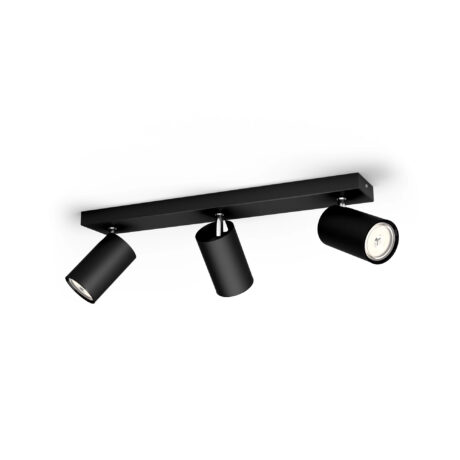 Philips Kosipo spotskinne, 3xGU10, sort