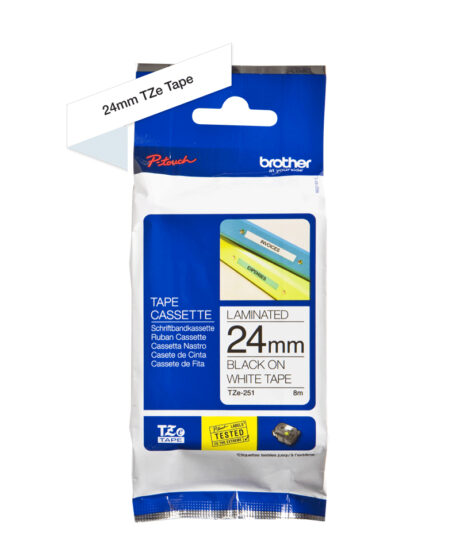 Brother TZe251 tape cassette 24mm x 8m