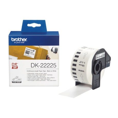 Brother DK22225 - Paper - Black On White - Roll (3.8 cm x 30.5 m)