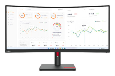 Lenovo 34" ThinkVision T34w-30 - 3440x1440 - VA - 75W USB HUB