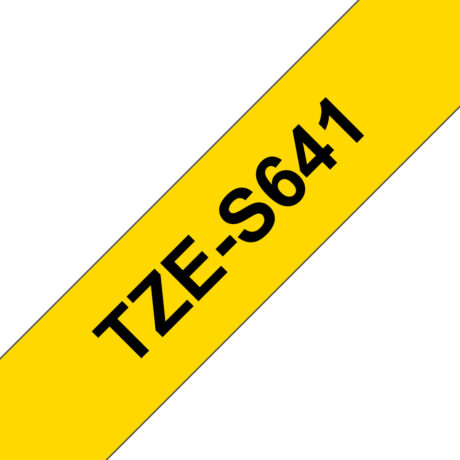 Brother TZES641 - Black on Yellow - Roll (1.8 cm x 8 m)