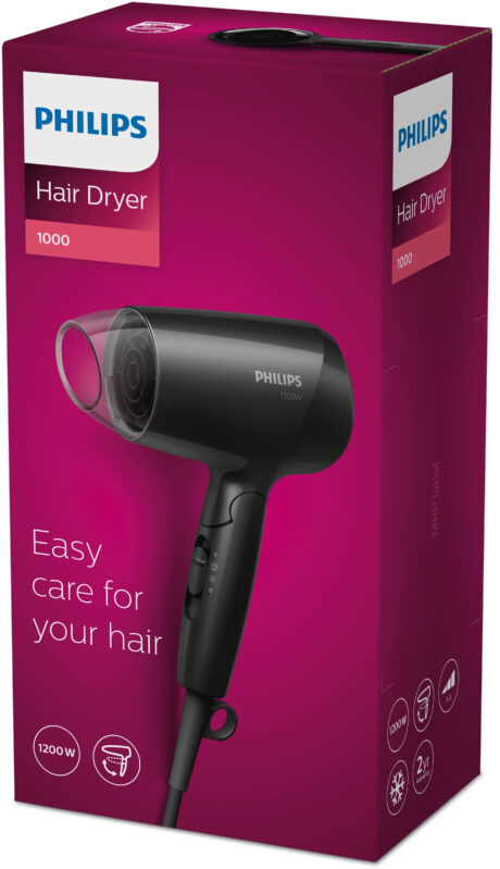 Philips Hårtørrer Essential Care BHC010/10 - 1200 W