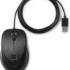 HP USB Fingerprint Mouse - 4TS44AA - Mus - Laser - 3 knapper - Sort