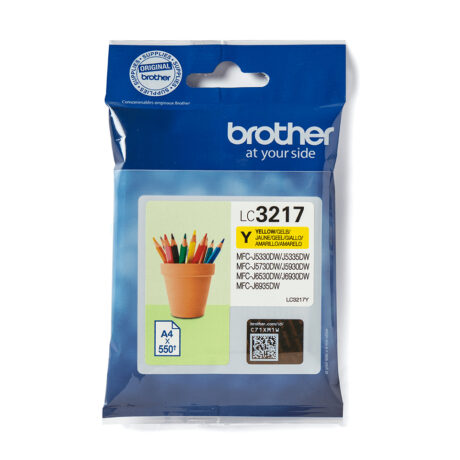 Brother LC3217Y - LC 3217Y Yellow Ink - Blækpatron Gul