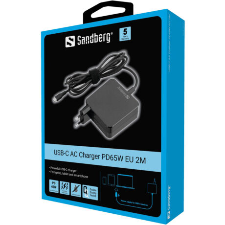 Sandberg USB-C AC Charger PD65W - 2m