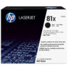 HP 81X - CF281X High Capacity Black Toner - Lasertoner Sort