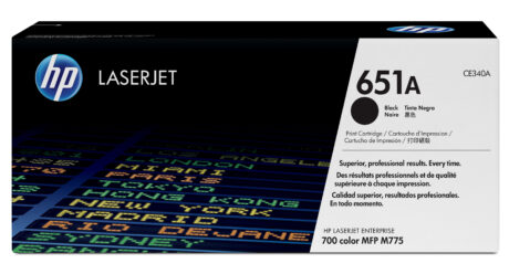 HP 651A - CE340A Black Toner - Lasertoner Sort