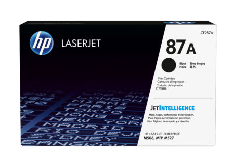HP 87A - CF287A Black Toner - Lasertoner Sort