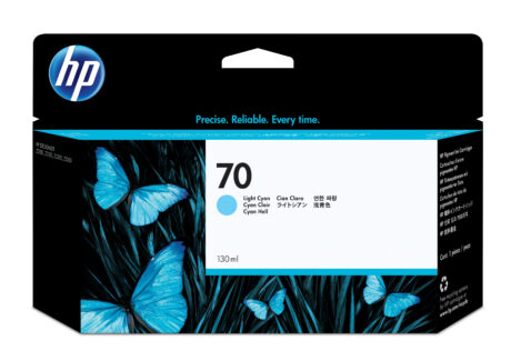 HP 70 - C9390A Light Cyan Ink - Blækpatron Lys cyan