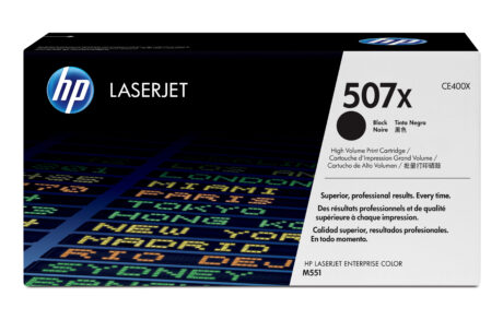 HP 507X - CE400X Black Toner - Lasertoner Sort