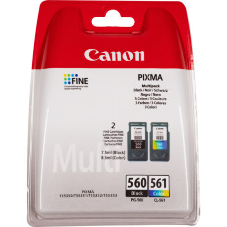Canon PG-560/CL-561 - 3713C006 Multi Pack - Blækpatron Cyan, Magenta, Gul