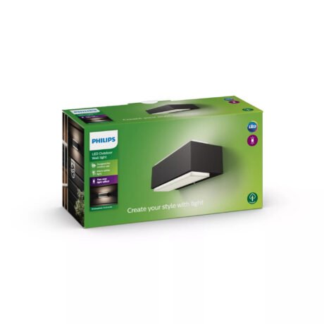 Philips Stratosphere udendørs væglampe 2x4,5W LED, antracit