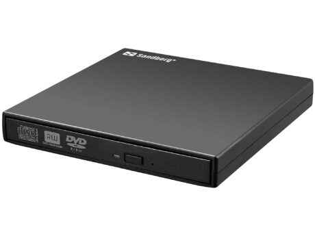 Sandberg USB Mini DVD Burner - DVD-RW (Brænder) - USB 2.0 - Sort