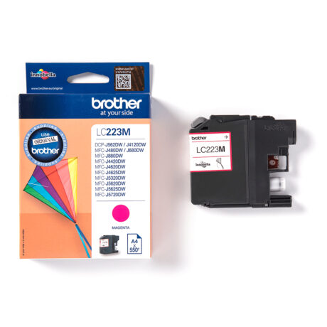 Brother LC223M - LC 223M Magenta Ink - Blækpatron Magenta