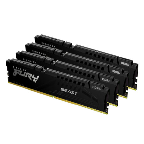 Kingston FURY Beast DDR5-6000 - 64GB - CL40 - Quad Channel (4 pcs) - Intel XMP - Sort