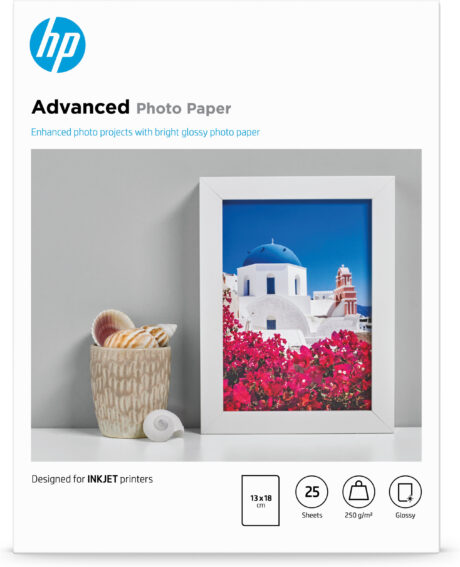 HP Advanced Glossy Photo Paper 25 sheet