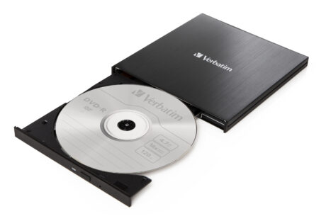 Verbatim Slimline - DVD±RW (±R DL) drive - USB 3.2 Gen 1 - external - DVD-RW (Brænder) - USB 3.2 Gen 1 - Sort