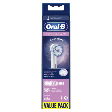 Oral-B Tandbørstehoveder Sensitive Clean & Care - Hvid - 4 stk.