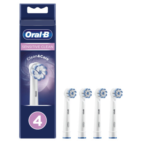 Oral-B Tandbørstehoveder Sensitive Clean & Care - Hvid - 4 stk.